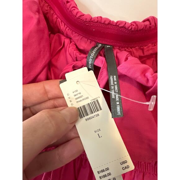 Anthropologie NWT The Somerset Strapless Maxi Dress Hot Pink Size Large - Picture 6 of 9